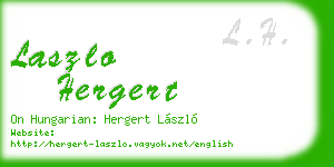 laszlo hergert business card