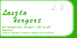 laszlo hergert business card